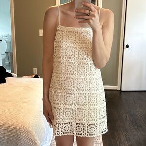 Zara crochet mini dress